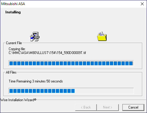 Wait for the program to install